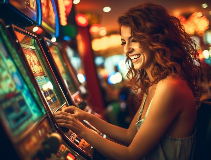 Suasana bingo sensaslot bernuansa neon